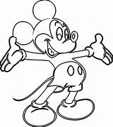 Mickey Mouse Coloring Printable Drawing Pages A4 Size Draw Sketch Kids Drawings Videos Boys Boy Anime Girls Popular Library Clipart sketch template