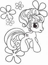 Coloring Pages Pony Little Princess Cheerilee sketch template