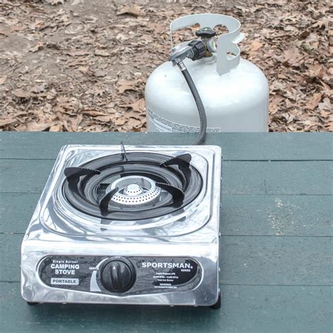 single burner portable propane gas stove camping outdoor picnic mini
