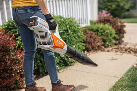 stihl bga  battery powered blower power equipment trade