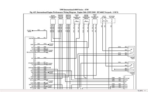 im    wire diagram  starting  charging system    international navistar