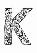 Coloring Alphabet Pages Letter Geeksvgs Mandala Kids Report  sketch template