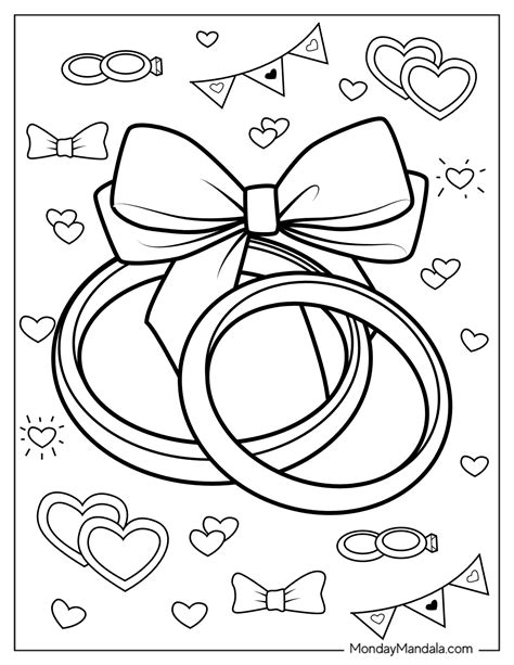 wedding coloring pages   printables