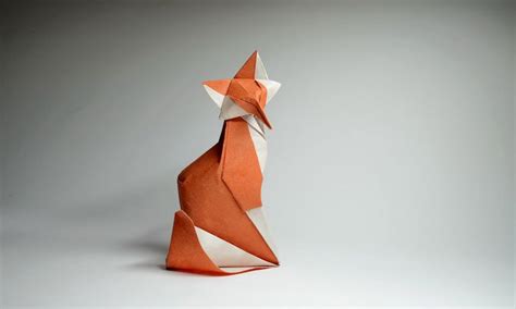origami   pliages danimaux par origamistes confirmes renard