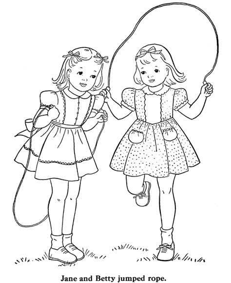 friends play coloring page  girls  printable coloring