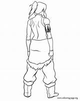 Korra Sheets Coloring4free Tribe sketch template