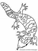 Gila Monster Coloring Pages Animal Crafts Desert Biomes Animals Zoo Preschool Themes Kids Kindergarten Designlooter Projects Drawings Fox Choose Board sketch template