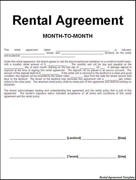 fill  blank lease agreement bing images lease agreement