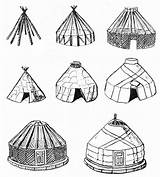 Yurt Drawing Ger Jurte Architecture Drawings Nomadic Text Altai High Tent Dwellings German Paintingvalley House Vernacular Early Albis Summerhouse Choose sketch template