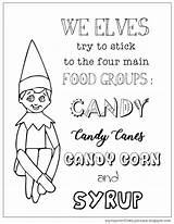 Elf Coloring Shelf Buddy Christmas Family Quote Incorporate Had Favorite Movies sketch template