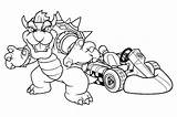 Kart Coloring Bowser Coloriages Odyssey Wii Colorear Dibujos Dessins Justcolor Charaters Galaxy sketch template
