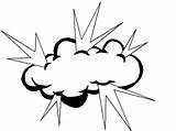 Cloud Coloring Pages Getdrawings Storm sketch template
