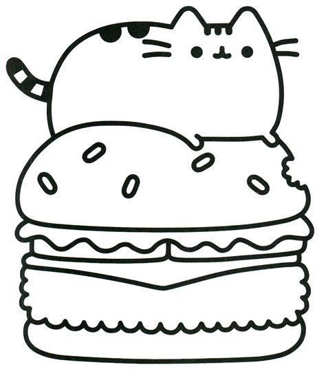 pusheen cat coloring page cat coloring page pusheen coloring home