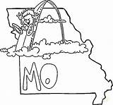 Missouri Coloring Pages State Indiana Alaska Drawing Color Flag Printable Map Getcolorings Colorings Getdrawings Categories sketch template