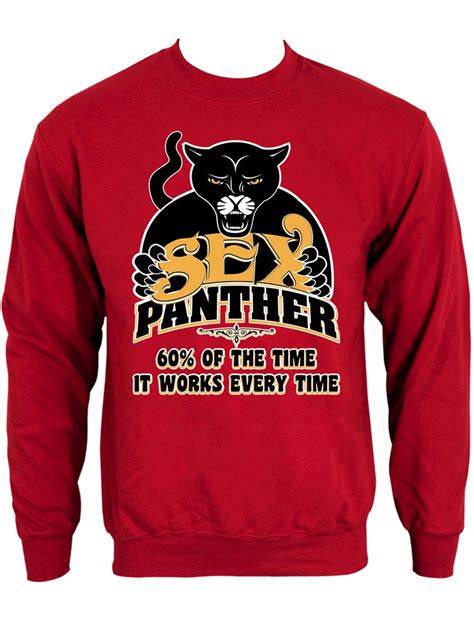 sex panther men s red sweater inspired by anchorman buy