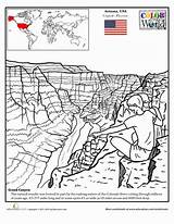 Coloring Pages Worksheets Canyon Grand Colouring Geography Worksheet Kids Education Cappadocia Sheets Books Grade Printables History Color Arizona Teaching Designlooter sketch template