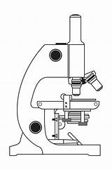 Microscope Openclipart Science Broken Telescope sketch template