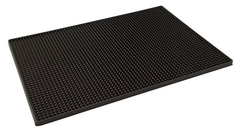 beaumont bar mat black rubber catering products direct
