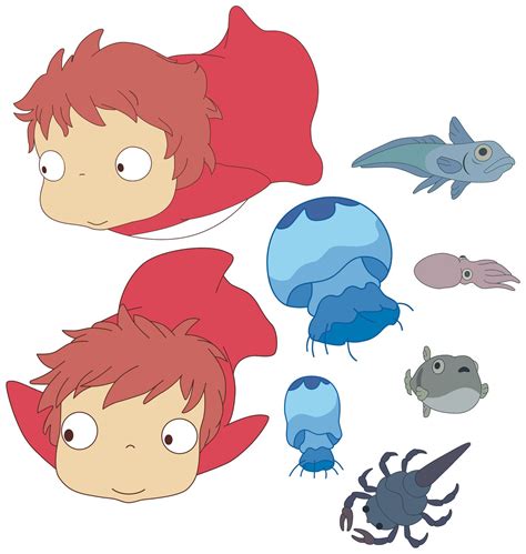 ponyo vector  kosepa  deviantart studio ghibli characters studio