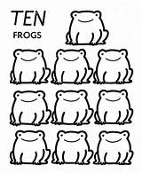 Numbers Objects Counting Pages Coloring Printable Activity Kids Learning Number Worksheets Clipart Activities Ten Learn Count Frogs Preschool Group Clip sketch template