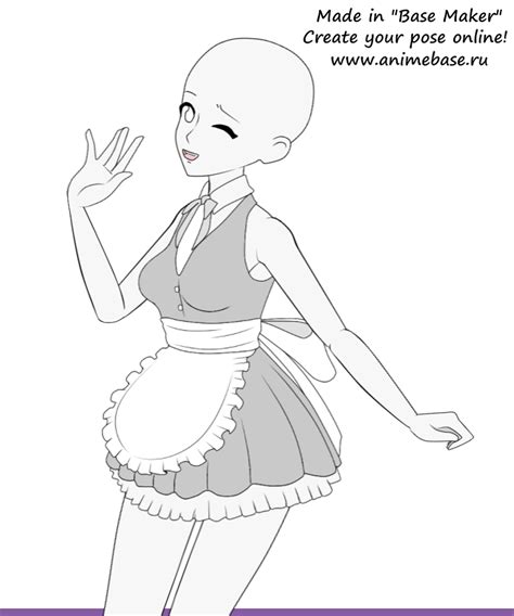 girl in cosplay maid dress anime base ru