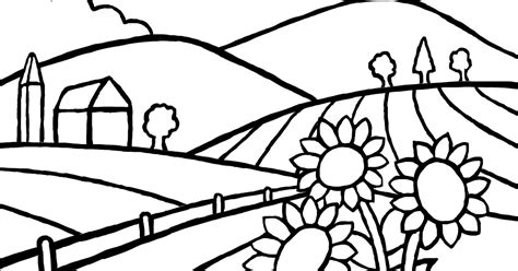 art  lore country landscape coloring page