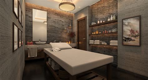 spa massage room on behance