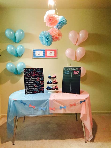 Gender Reveal Party Diy Table Decor Gender Reveal Party