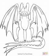 Coloring Toothless Popular sketch template