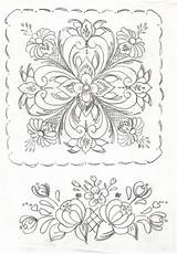 Rosemaling Pattern Patterns Norwegian Coloring Pages Painting sketch template