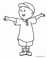 Caillou Coloring Pages Printable Kids Cool2bkids Boys Printables sketch template