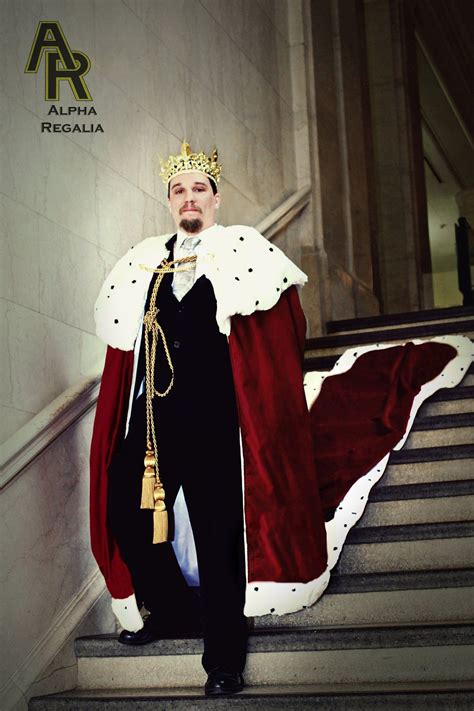 pin  alpha regalia  kings royal robes coronation robes royal attire king outfit