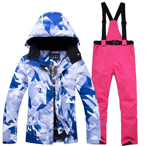 buy 2018 new hot ski suit women warm waterproof 30
