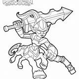Mare Knight Coloring Pages Chompy Mage Skylanders Trap Team Hellokids High sketch template