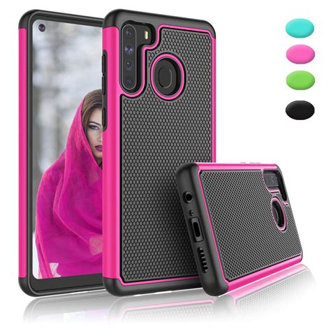 samsung galaxy  case tinysaturn rose shock absorbing shell  layer rubber silicone plastic