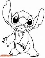 Stitch Coloring Pages Disney Printable Character Lilo Cartoon Colori Drawings sketch template