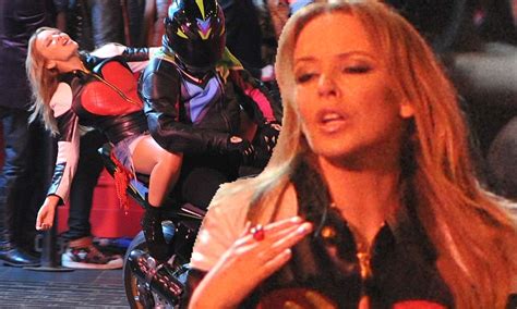 Kylie Minogue Shows Off Her Riding Skills On A Motorcycle As She Films