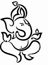 Drawing Simple Ganesh Ganesha Ganpati Lord Line Ji Drawings Outline Sketches Sketch Tattoo Clipart Easy Clip Paintings Cartoon Larger Explore sketch template