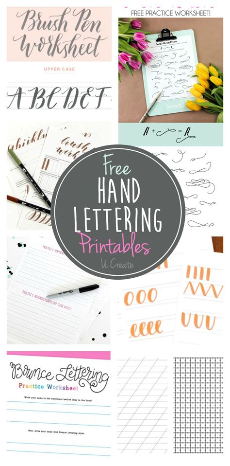 hand lettering printables