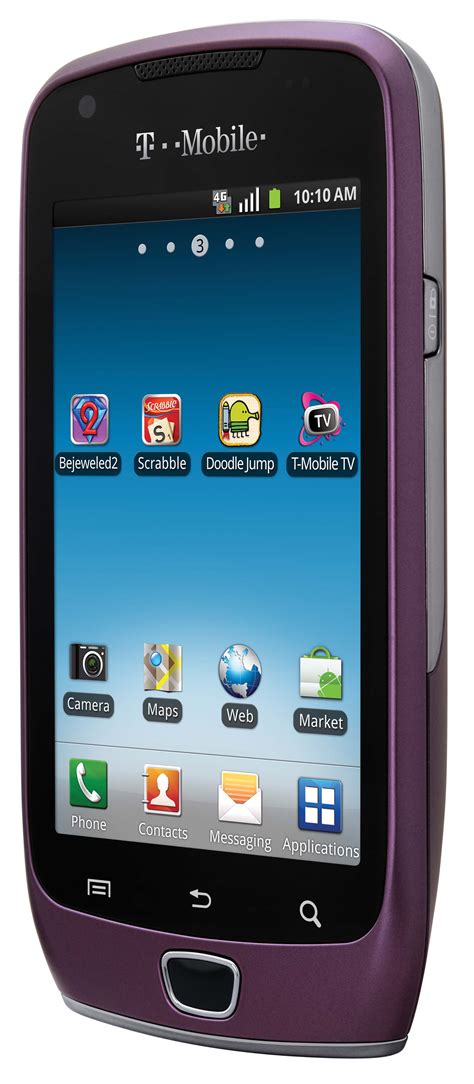 samsung exhibit  bluetooth android purple phone unlocked fair condition  cell phones