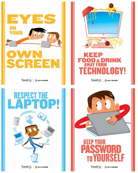 printable computer lab posters  printable