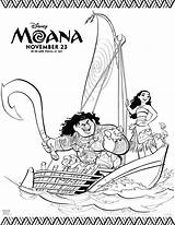 Moana Princess Coloring Disney Pages Everfreecoloring Printable sketch template