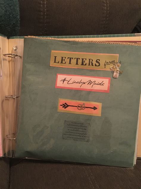 scrapbook from bridesmaids to bride letters to the bride