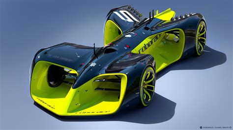 tron legacy designer unveils  autonomous formula  race car