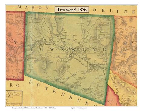 Old Maps Of Middlesex County Ma
