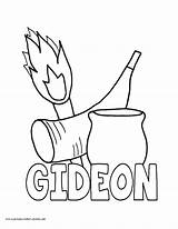 Coloring Gideon Pages Popular sketch template