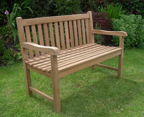 solid teak  seat chunky park garden bench sale