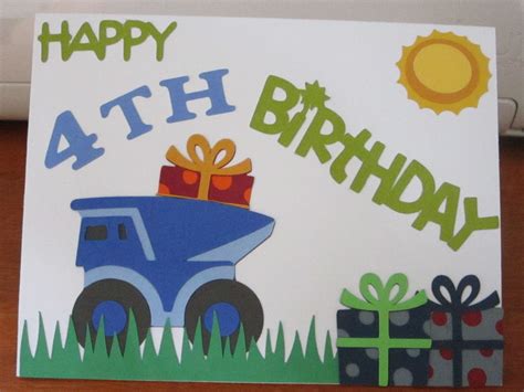 truck bday card family cards cards happy birthday