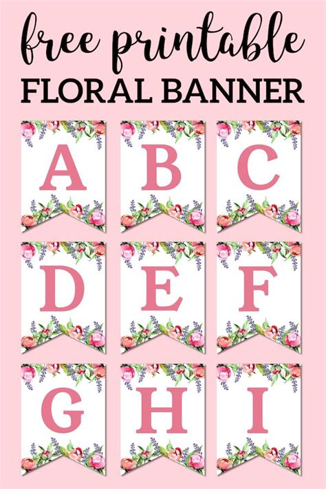 printable letters  banners entire alphabet printable word