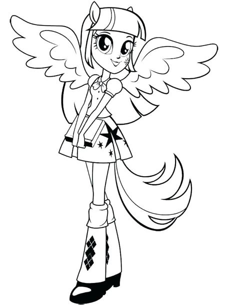 twilight sparkle alicorn coloring pages  getcoloringscom